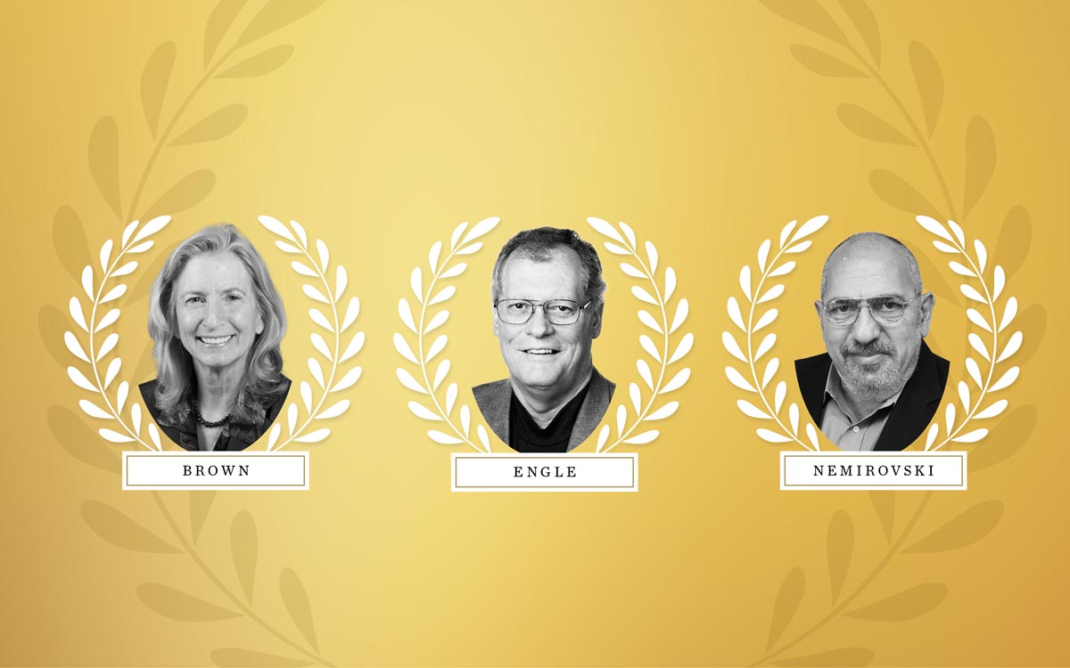 The three Georgia Tech faculty members elected to the National Academy of Scienes in 2020: Marilyn Brown, Randall Engle, and Arkadi Nemirovski.