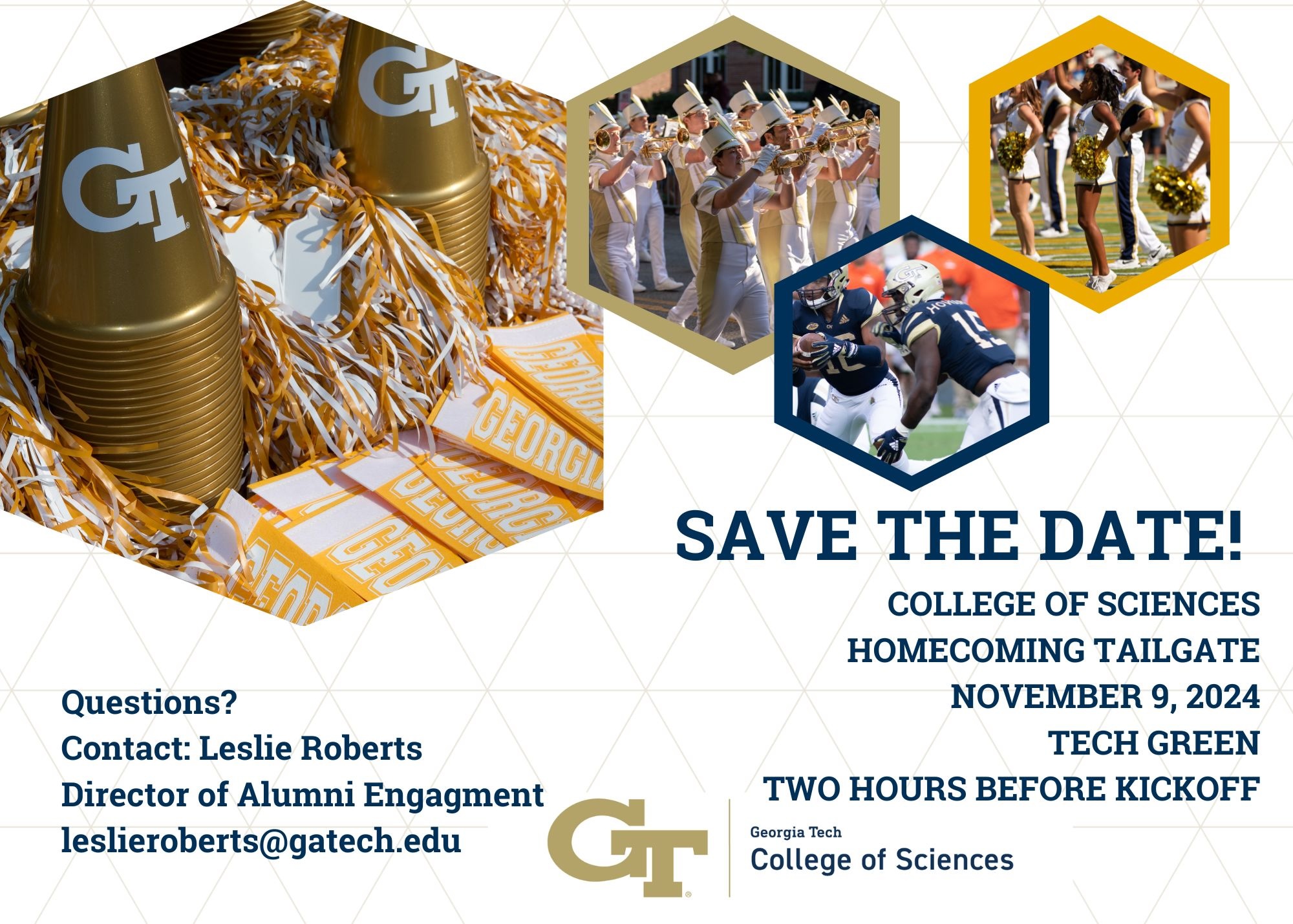 College of Sciences Homecoming Tailgate Invitation