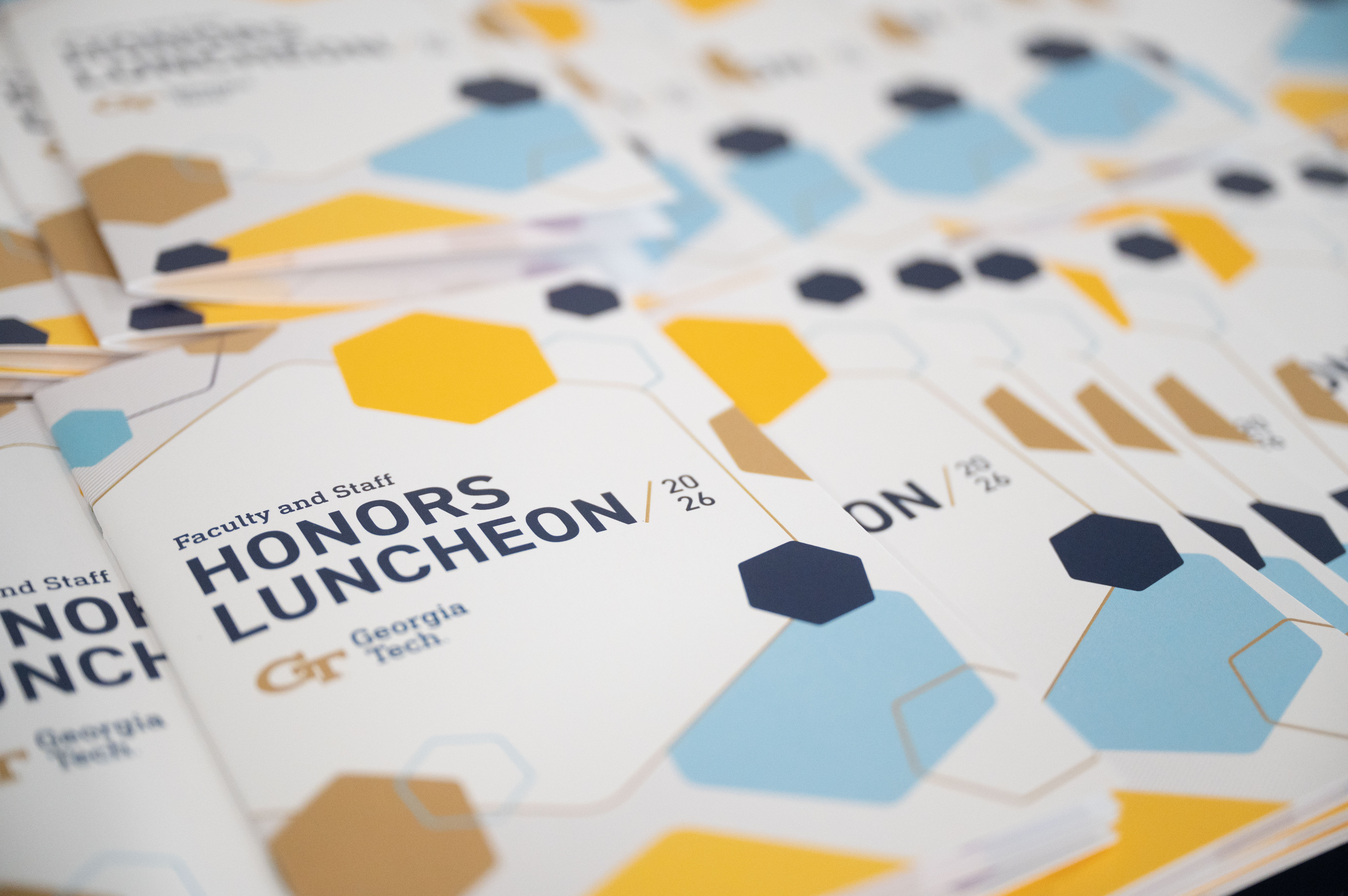 Front of program from the  2026 Faculty and Staff Honors Luncheon