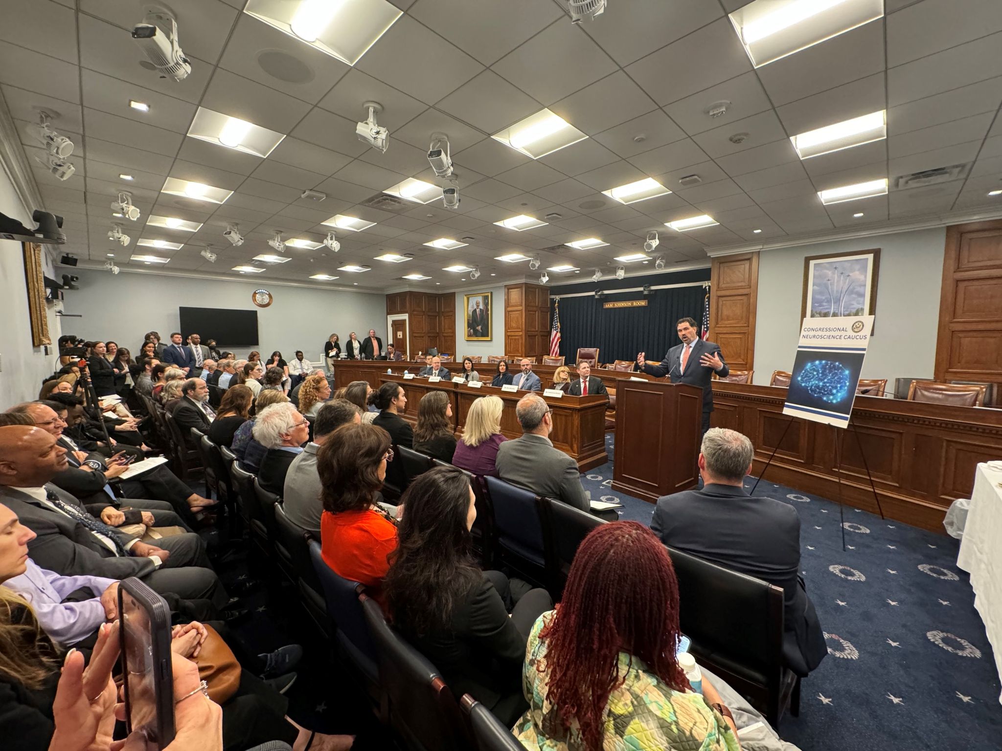 Rozell presented to members of U.S. Congress as well as local representatives during his visit.