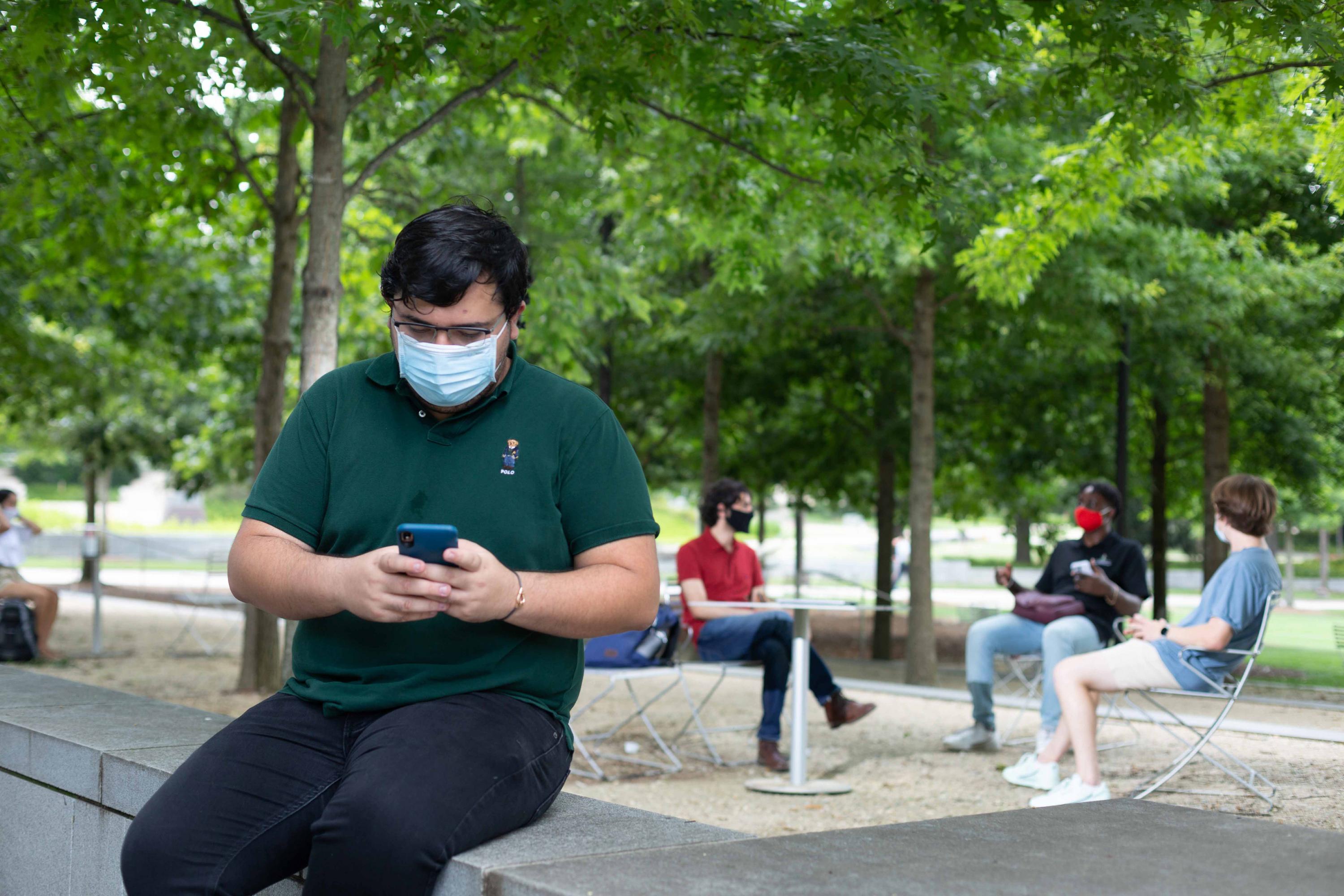 Students on the Georgia Tech campus