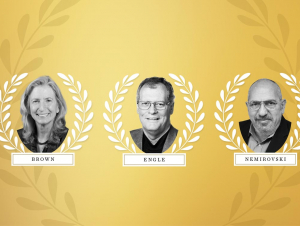 The three Georgia Tech faculty members elected to the National Academy of Scienes in 2020: Marilyn Brown, Randall Engle, and Arkadi Nemirovski.