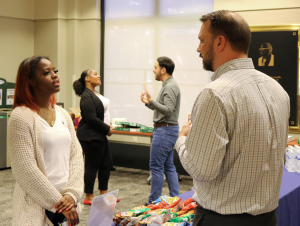 Students learned more about internship opportunities during a Career Center event in collaboration with Brandsafway.