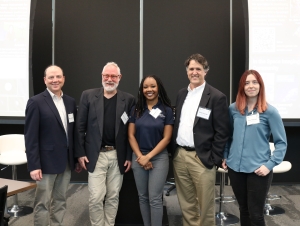 Group photo of five people, including Georgia Tech faculty