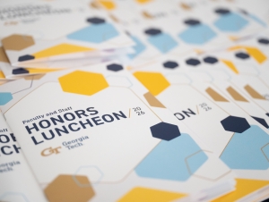 Front of program from the  2026 Faculty and Staff Honors Luncheon