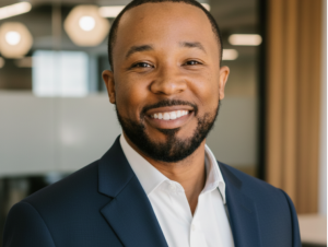 Headshot of smiling man