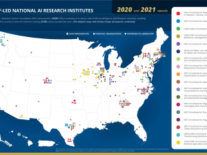 map of AI institutes in US