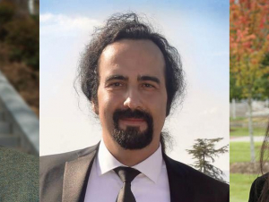 Randall Engle, professor in the School of Psychology; Alper Erturk, Carl Ring Family Chair and professor in the George W. Woodruff School of Mechanical Engineering; and Yuhang Hu, associate professor in the Woodruff School and the School of Chemical and Biomolecular Engineering